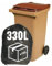 330L Müllsack – 30 Mikron dick, 710 x 1350 mm – Schwarz, extra stark, ideal für 2-Rad-Mülltonnen – Anti-Schmutz, Anti-Geruch, Anti-Reinigung