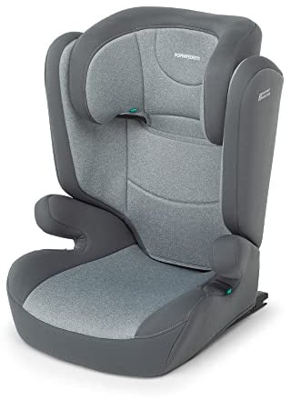 Foppapedretti Seggiolino Auto Time I-Size, per bambini da 100 a 150 cm di altezza, 3-12 anni, conforme ECE R129, Fissaggio Dualfix (Isofix e non), Safe Body Protection, Comfort Kid Pad, Silver