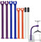 HJYZY Multi-Size Geschirrspüler Weinglashalter 17cm/21.5cm Weinglas Zubehör Fiberhalter für den Schutz von Stiel Weingläsern 8 Stück