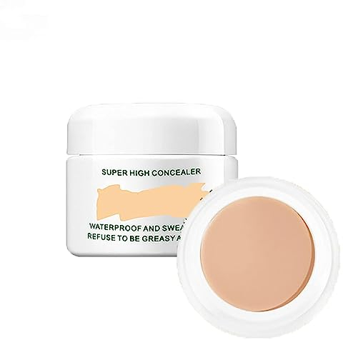 Perfect Concealer,Long lasting waterproof concealer,Waterproof Cream Concealer Contour Makeup,Concealer Acne Mark Moisturizing,for Tattoo Concealer or Corrects Dark Circles Red Marks Scars Eye Bags