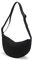 GoPaw Borsa a Mezzaluna da Donna in Nylon Con Tracolla Regolabile, Cerniera e Portabilità (Nero)