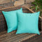 MIULEE 2er Set Outdoor Kissenbezug wasserdichte Kissenbezüge Sofakissen Dekorativ Couchkissen Wetterfeste Kissenhülle Zierkissen Bezug Weich für Sofa Couch Outdoor Garten Balkon 40x40 cm Hellgrün
