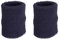 PATIKIL 2 Packung Schweißbänder Handgelenk 8x10cm Weiche Verdickte Baumwolle Fitness Arm Schweißband für Tennis Basketball Fußball, Marine Blau