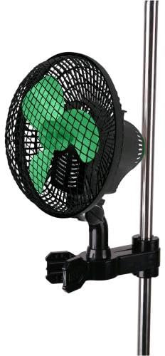 Weedness Airontek Ventilatore a clip oscillante con supporto per asta 20 Watt 2 livelli – Grow Interior Ventilazione Mini Piccolo