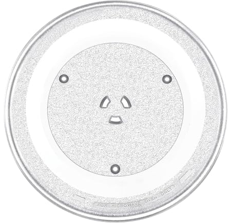 SPARES2GO Universal Microwave Turntable Plate 6 Lug Fixing Y Type Glass Dish Tray (13.5 / 34.5cm / 345mm)