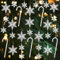 SinLaw Weihnachtsbaumschmuck,31 Stück Acryl Schneeflocken Christbaumschmuck, Christbaumschmuck Schneeflocken Anhänger, Weihnachtsbaumschmuck Hängende Ornamente