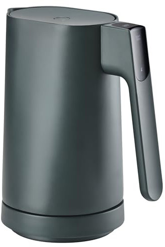 Jacob Jensen Elektrischer Wasserkocher mit Temperatureinstellung von 70°C bis 100°C, Warmhaltefunktion, Signalton, LED-Display mit Temperaturanzeige & Touch-Bedienung, BPA-Frei, 1,2 Liter, Grün