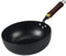 FytStycale Sartén Wok Wok Antiadherente Mango de Madera Manual General Sartén de Hierro Forjado Salteado Ollas de Cocina de Inducción Wok de Hierro Forjado Wok, Diámetro 20 Cm