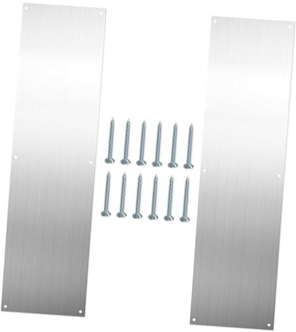ETHZZLE Edelstahl Türkegelschutzplatte Praktischer Metall Türtrittschutz Langlebig Einfach Zu Montieren Türschutz Deko Für Innen Außen Geeignet