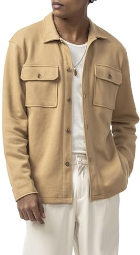 Redbridge Oversized Overshirt im minimalistischen Design Hemdjacke ideal für Casual-Looks Braun M