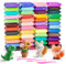 48 Couleurs Pâte à Modeler Enfant, Argile Autodurcissante, Pâte Autodurcissante, Air Dry Clay, Pate Durcissante, Cadeau Créatif pour Garçons et Filles de 3 à 12 Ans.