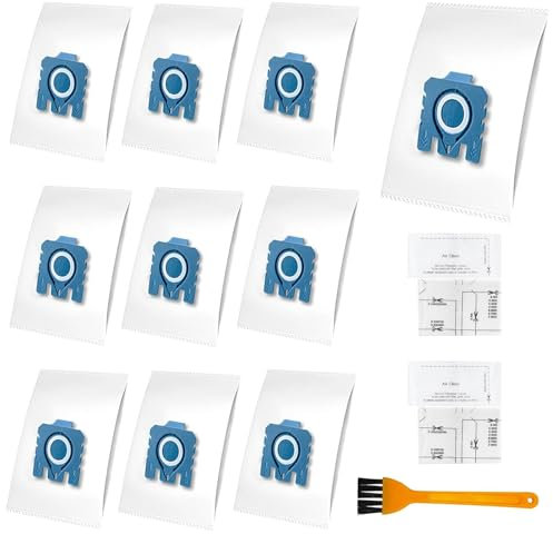 Tina.Win 10 Vacuum Cleaner Bags 3d Efficiency With 3 Filter Sets，For Miele Hyclean Pure Gn Vacuum Cleaner Classic C1 Complete C2 Complete C3, S2 S5 S8
