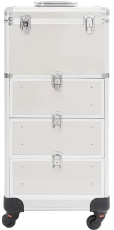 Ecoggeder Trousse cosmétique à roulettes Valise de maquillage professionnelle Organiseur de maquillage Trolley de cosmétiques Valise de maquillage Grande valise de coiffeur 107 x 34 x 27 cm avec