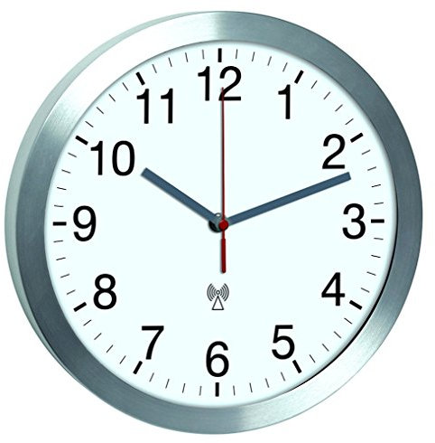 TFA-Dostmann wall clock with silent Sweep-clockwork TFA 60.3533.02 radio controlled wall clock 300 mm