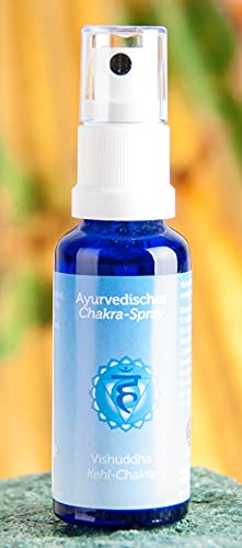 Raumduft Energiespray Kehlchakra Vishuddha 30 ml | Ayurvedische Chakra Holy Scents | Duftspray aus ätherischen Öle | Raumspray Chakra-Sprays | Esoterik Geschenke günstig kaufen