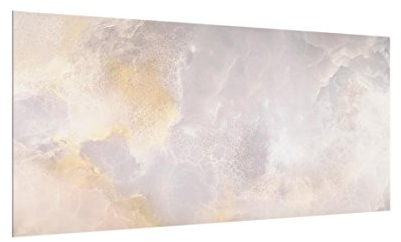Bilderwelten Spritzschutz Glas - Onyx Marmor Grau Marmoroptik - Quer 1:2, HxB: 40cm x 80cm
