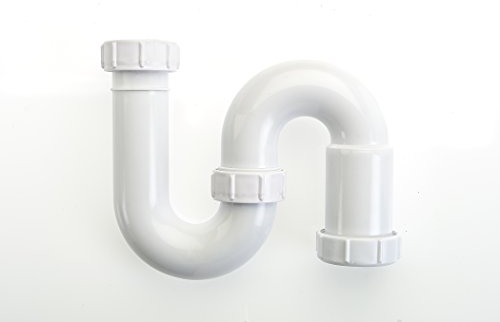 MaKe PRO061 Swivel S Trap, White, 40mm x 75mm