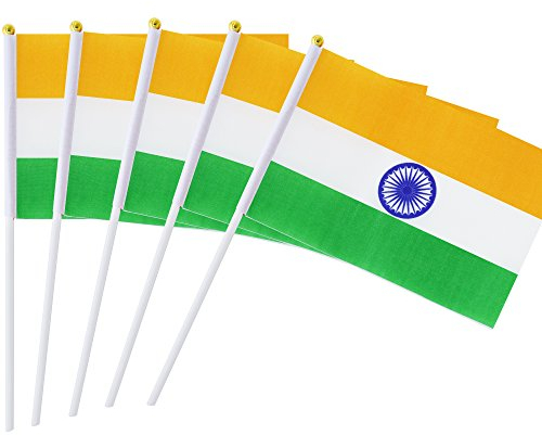 Kind Girl Art Mädchen Klein Mini Flagge Round Top National Land Flaggen 8.2 x 5.5'',11.8 India