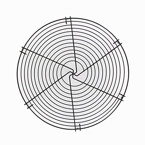 Zenker 684985 Présentoir à gâteau 30 cm, accessoire de pâtisserie, refroidisseur de gâteau, grille de refroidissement, Métal, Noir, 30 cm