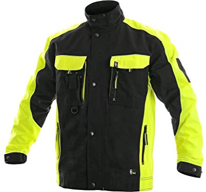 CXS Sirius Brighton Herren Arbeitsjacke - Wasserabweisend und Winddicht mit Reflektierenden Nähten Outdoor Schutzjacke Arbeitsbundjacke Bundjacke Cargojacke Gr.50
