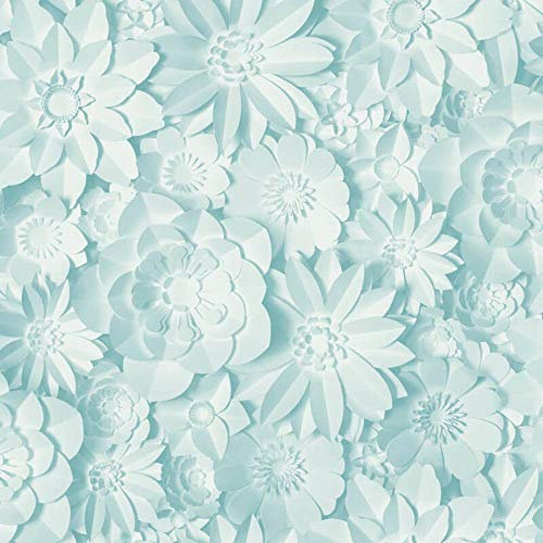3D Effect Floral Wallpaper Flowers Light Blue Washable Fine Decor Dimensions from YöL
