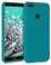 kwmobile Case Compatible with Huawei Enjoy 7S / P Smart (2017) Case - Soft Slim Protective TPU Silicone Cover - Teal Matte