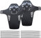 Fahrrad Schutzblech Mudguard Mud Guard Fender Spritzschutz für 26 27,5 29 Mountainbike Trekking E-Bike, Schwarz&Weiß