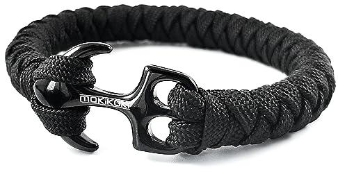 Mokikoki - Anker Armband für Herren und Jungen - schöne Box - handgemacht, geflochten, maritim