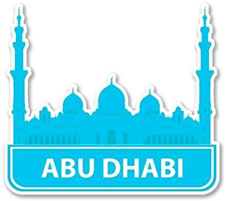 15cm! Klebe-Folie Wetterfest Made-IN-Germany Abu Dhabi L1950 UV&Waschanlagenfest Auto-Aufkleber Sticker Decal