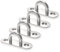 everlar® Premium Augplatte Edelstahl A2 I 4 STK. I Wandöse M45 I Augplatten mit Öse für zahlreiche Anwendungsbereiche I Witterungsbeständige Augenplatte
