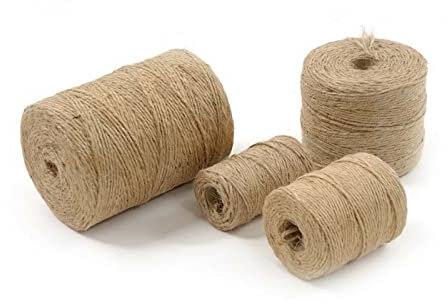 Craft Jute Shabby String 12m-1000M Metre Natural Brown Rustic Twine Shank 3ply (12 metres)