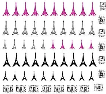 France Collection (France paris Nail Art Water Decal)