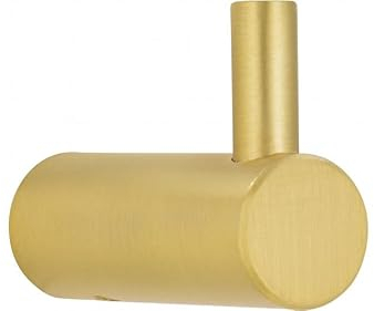 SIRO Kleiderhaken Bisingen, Modern, Stahl gold matt gebürstet, 28 mm x 40 mm x 14 mm, 2453/ZN87