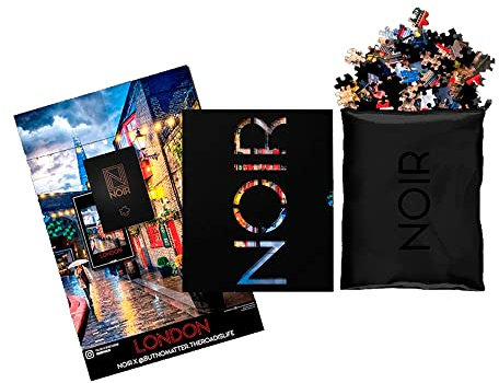 Buffalo Games - Noir - Wanderlust - London - 1000 Teile Puzzle für Erwachsene - Super Premium Puzzle Board - Qualität Magnetische Aufbewahrungsbox mit Displayhülle - Bilder in Fotoqualität
