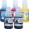 Molabel kompatible Tintenflaschen GI-56 / GI-56set (2× Schwarz, 1× Cyan, 1× Magenta, 1× Gelb) – Ersatz für Canon MAXIFY GX7050, GX6050, GX5050, GX4050 und GX3050