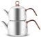 KARACA 1000018391001 Tea Pot, Alloy Steel, Pink, M