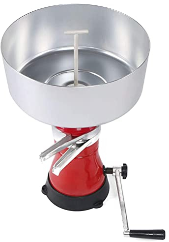 Samnuerly Separador de Crema, máquina separadora centrífuga de Leche Manual de aleación de Aluminio/máquina desengrasante para Granja lechera, Estable eficiente