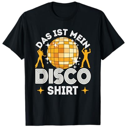 Disco Outfit Damen Herren Kinder | 70er & 80er Party Kostüm T-Shirt