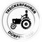 Spreadshirt Treckerfahrer Dürfen Das Landwirt Sticker, max. 10x10 cm, 10 x 10 cm, Transparent glänzend