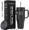 Isoliert Trinkbecher mit Strohhalm Deckel und Griff - 950ml - Thermobecher Kühlt 11 Stunden und 48 Stunden Eisgekühlt - Vakuum Doppelwandig Edelstahl Tumbler BPA-freie Thermosflasche Kaffeebecher