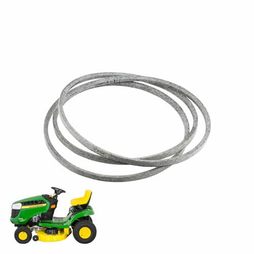 Courroie de tondeuse à gazon de 106,7 cm compatible avec tondeuse à gazon John Deere, remplace le numéro de pièce GX20072 GY20570, courroie d'entraînement pour L 100 130 1742 D100 D110 D120 D130 X110