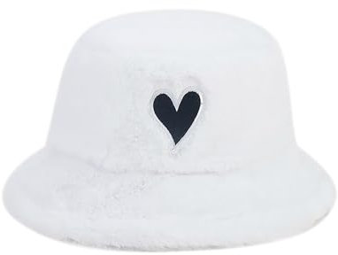 Fishermütze Fischerhut Bucket Hat Wintermützen für Frauen Fischerhut Mädchen Winter Appa Bucket Hat Damen Hut Winter Camping Reisen Wandern Freizeithut Warm Mütze Winter Faux Fluffy Bucket Hats