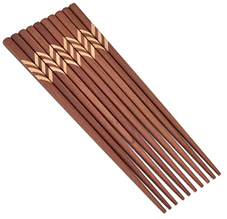 Wooden Chopsticks Rectangular Creative Japanese Chopsticks Sandalwood Gift Stitching Box with Square Red Sandalwood Boxwood Japanese Style Chopsticks