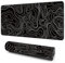 Giecy Gaming Mouse Pad, XXL Keyboard Mouse Mat Desk Pad with Non-Slip Rubber Base for Office & Home Computers, Laptop, Gaming (Black Line, 90 x 40 cm)