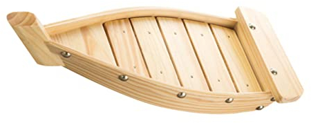 IMIKEYA Sushi Boat Sushi Serving Plate Jewelry Japanese Dinner Tray Sushi Tray Sushi Shark Plate Sushi Serving Boat Mermaid Birthday Decorations Wooden Server Japanese and Korean