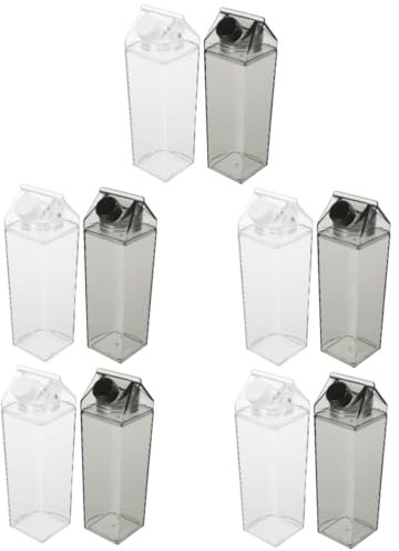 PRETYZOOM 10 Piezas Botella De Leche De Desayuno Tetera Portátil Botella Deportiva Hidrofrasco Botella Deporte Botella Infantil Biberón Biberones Botella De Agua Para Adultos Botellas Pd