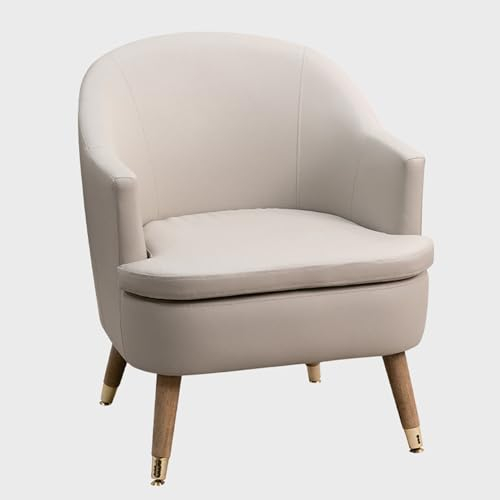 Sessel Anti-Scratch Leder Akzent Stuhl, Moderne und Bequeme Sessel, gepolsterter Fass Sofa Stuhl für Wohnzimmer Schlafzimmer Wartezimmer (Farbe: C)