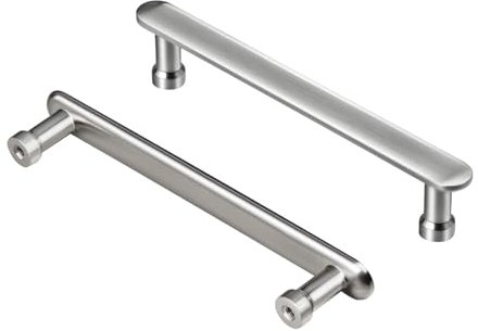 AITITAN 10-Piece Brushed Nickel Door Knobs - 160mm Hole Spacing (184mm Length) Kitchen Cupboard and Drawer Handles