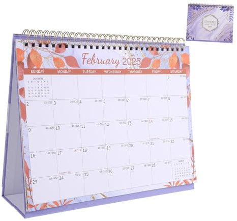 Beaupretty Wiederverwendbarer Kalender 2025 Monatlicher Desktop-kalender Englischer Versionskalender Für Die Planung Des Akademischen Jahres