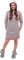 Leo Corsetteria Vestaglia per donna pile calda giovane invernale collo alto bottoni Cappuccio tasche fantasia Rombi Rosa Misura XL